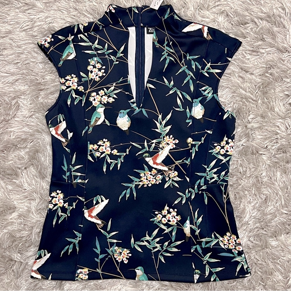 NWT New York & Co Hummingbird Blouse M